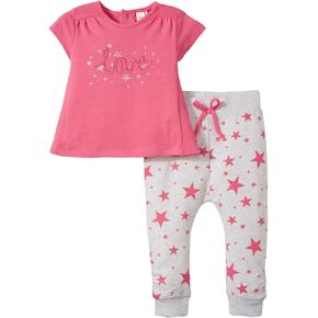 Petit Lem baby-girls Little Star Pink 2 Piece Set