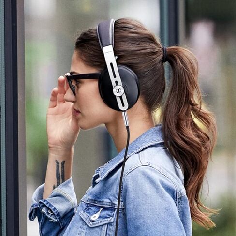 كابل صوت بديل Momentum 3 لسماعات Sennheiser Momentum 1.0، Momentum 2.0، Momentum 3، Momentum 4، HD1 فوق الأذن/على الأذن مع محول 6.35 مم، 6.6 قدم / 2 متر in Kuwait