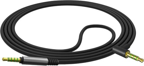 Geekria Audio Cable Compatible with Logitech G Pro, G Pro X, G Pro X 2, G433, G233 Gaming Headset Cable, 3.5mm 5 Pole Aux Replacement Stereo Cord (4 ft/1.2 m) in Saudi Arabia