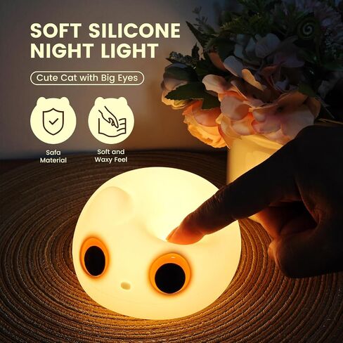 Night Light for Bathroom, Dimmable Nursery Small lamp, Rechargeable Touch Lamp for Breastfeeding, Cordless Night Lights for Bed Room, Study Room in Saudi Arabia