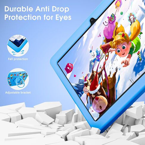 تابلت SGIN للأطفال، تابلت 10 بوصة بنظام Android 13 للأطفال مع حافظة، ذاكرة وصول عشوائي 2 جيجابايت وذاكرة وصول عشوائي 64 جيجابايت، 5000 مللي أمبير في الساعة، شاشة 1280 * 800، بلوتوث، 2.4/5 جيجا واي فاي، كاميرا 2+5 ميجابكسل (أزرق) in Saudi Arabia