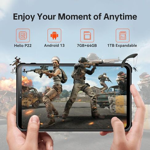 تابلت OUKITEL RT3 Rugged Android 13 - تابلت 8 بوصة مقاوم للماء، 7 جيجا+64 جيجا 1 تيرابايت قابل للتوسيع، بطارية 5150 مللي أمبير في الساعة كمبيوتر لوحي صناعي، كاميرا 16+8 ميجابكسل، IP68&IP69K تابلت، ثنائي شريحة الاتصال/5G واي فاي/BT5.3/OTG/NFC-برتقالي in Kuwait