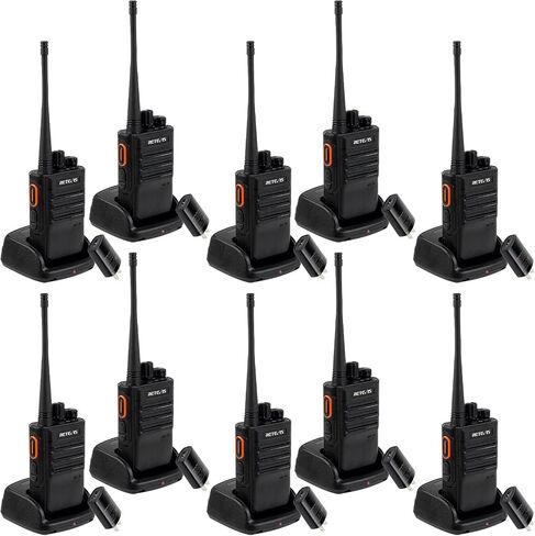 Retevis RB46 Waterproof Walkie Talkies,Portable FRS Two Way Radios,Crystal Voice,Squelch,Emergency Alarm,2 Way Radio Long Range for Business (10 Pack) in Saudi Arabia