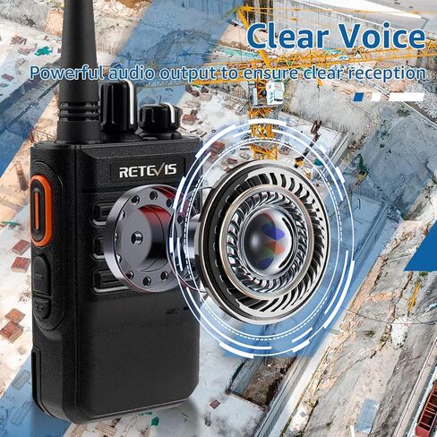 Retevis RB46 Waterproof Walkie Talkies,Portable FRS Two Way Radios,Crystal Voice,Squelch,Emergency Alarm,2 Way Radio Long Range for Business (10 Pack) in Saudi Arabia