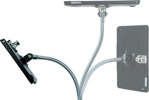 Compact, Height-Adjustable Tablet Floor Stand with Lock and Key Security, Flexible Gooseneck, Telescoping Pole and optional Wheels, Compatible with iPad (Gen. 5-6), iPad Pro 9.7, and iPad Air in Saudi Arabia
