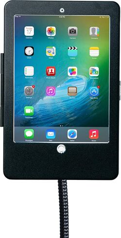 Compact, Height-Adjustable Tablet Floor Stand with Lock and Key Security, Flexible Gooseneck, Telescoping Pole and optional Wheels, Compatible with iPad (Gen. 5-6), iPad Pro 9.7, and iPad Air in Saudi Arabia