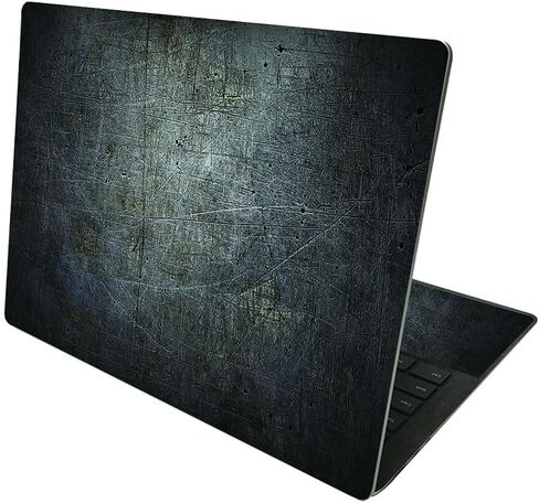 MightySkins Skin Compatible with Microsoft Surface Laptop 4 13.5" - Black Diamond Plate | Protective, Durable, and Unique Vinyl Decal wrap Cover | Easy to Apply and Change Styles | Made in The USA in Saudi Arabia