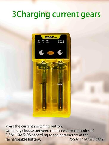 Universal 18650 Battery Charger for 4.2v Lithium ion Rechargeable Batteries & 1.45V Ni-MH Ni-CD Rechargeable Ni-MH/Ni-Cd Batteries 21700/20700/26650/18700/18650/18500/18350/17650/17500/16650 Batteries in Saudi Arabia