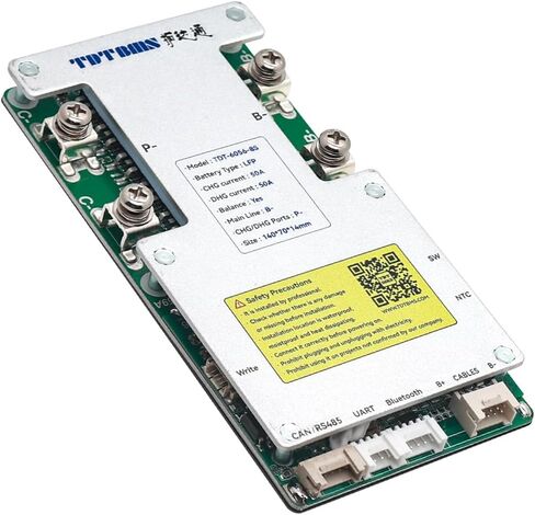 لوحة حماية Smart BMS 24V 8S LifePO4 PCB مع سلاسل توازن ووحدة بلوتوث لاسلكية لحزمة بطارية ليثيوم 8 خلايا 24 فولت (Smart BMS+RS485+CAN، 50A) in Saudi Arabia
