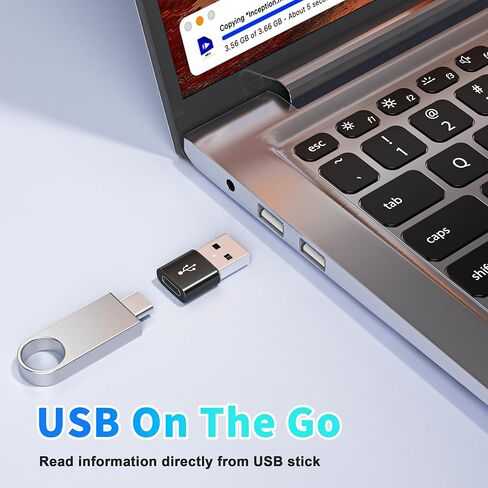 حزمة محول HianDier USB إلى USB C مكونة من 6 محول USB C إلى USB من سبيكة معدنية USB C للشحن ومزامنة البيانات متوافق مع iPhone 15 14 13 12 11 Pro Max/Samsung Galaxy S24 S23 S22 Ultra/iPad/Car in Kuwait