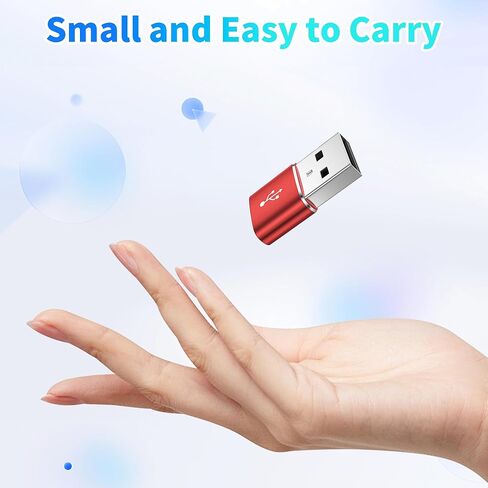 حزمة محول HianDier USB إلى USB C مكونة من 6 محول USB C إلى USB من سبيكة معدنية USB C للشحن ومزامنة البيانات متوافق مع iPhone 15 14 13 12 11 Pro Max/Samsung Galaxy S24 S23 S22 Ultra/iPad/Car in Kuwait