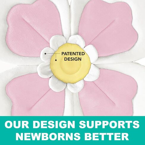 Baby Bath Flower for Sink - Flower Bathtub for Baby Organic 5pc Set -Blooming Baby Bath Flower Fits Bathtub Sink Tub -More Support for Newborns -Lotus Flower Baby Bath Mat Boy Girl in Saudi Arabia