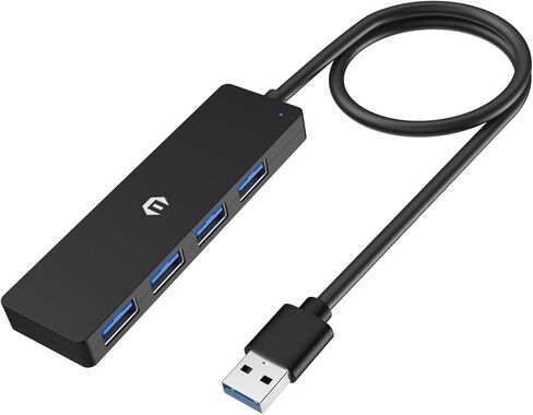محور USB، محور أوديتون 4 منافذ USB 3.0، سرعة نقل 5 جيجابت في الثانية، قم بتوسيع خياراتك مع اتصال USB 3.0 لأجهزة الكمبيوتر المحمولة وXbox ومحركات الأقراص المحمولة ومحركات الأقراص الصلبة ووحدات التحكم والمزيد in Saudi Arabia