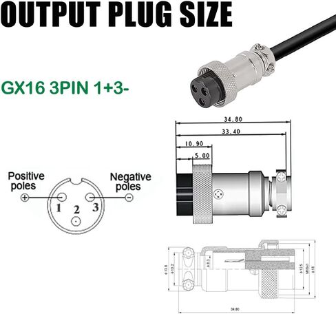 84V 5A Li-ion Battery Smart Charger for 20S 72V Li-ion Battery Black Aluminum Case with Cooling Fan (GX16 1+ 3- Plug) in Kuwait