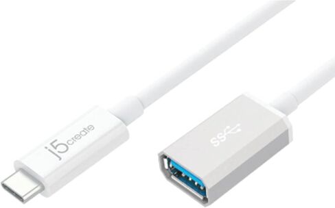 j5create محول USB من النوع C 3.1 إلى النوع A | يدعم USB3.1 Gen1 (5 جيجابت في الثانية)، USB 2.0 (480 ميجابت في الثانية) وإخراج 1.5 أمبير | متوافق مع أجهزة USB 3.0 وUSB 2.0 in Kuwait