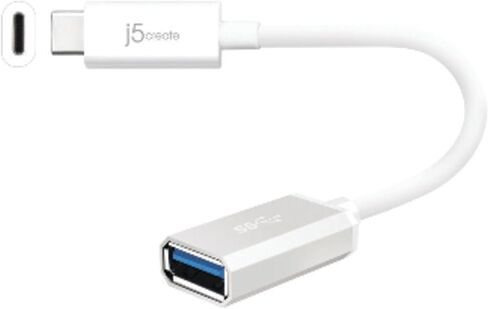 j5create محول USB من النوع C 3.1 إلى النوع A | يدعم USB3.1 Gen1 (5 جيجابت في الثانية)، USB 2.0 (480 ميجابت في الثانية) وإخراج 1.5 أمبير | متوافق مع أجهزة USB 3.0 وUSB 2.0 in Kuwait