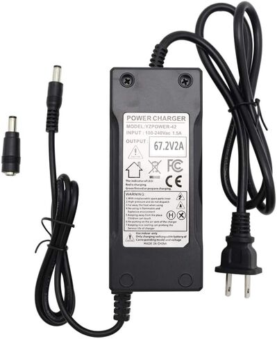 Abakoo 60V شاحن بطارية ليثيوم الناتج 67.2V 2A ل 16S 57.6V 59.2V 64V بطاريات الليثيوم حزمة DC 5.5mm2.1mm/2.5mm التوصيل in Saudi Arabia