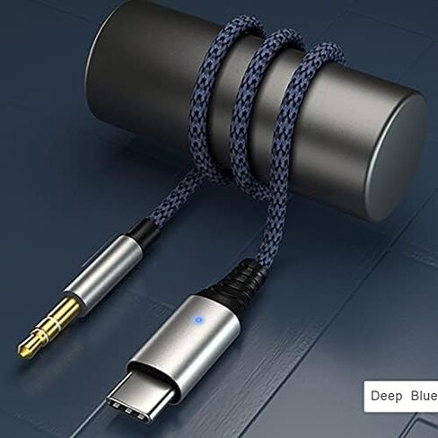 USB-C to 3.5mm Audio Cable [3.28ft, Realtek IC] 32bit/384KHz Aux Cord for Car & Headset, Compatible with iPhone 15 Pro, iPad Pro/Air, Samsung, Android Phones & Tablets in Kuwait