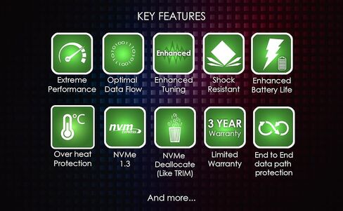 Mushkin Gamma Gen 4.0 - 8 تيرابايت PCIe Gen4 x4 NVMe 1.3 - M.2 (2280) محرك الأقراص الصلبة الداخلي للألعاب PS5 (SSD) - QLC ثلاثي الأبعاد - R/W ما يصل إلى 7,000/5,900 ميجابايت/ثانية - تشفير الأجهزة - (MKNSSDGA8TB-D8) ) in Kuwait
