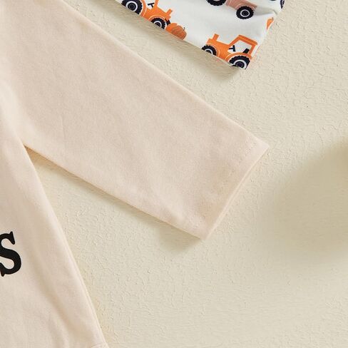 Newborn Baby Boy Halloween Outfit Farm Fresh Pumpkins Romper Pumpkin Patch Pants Sets Infant Fall Winter Clothes in Saudi Arabia