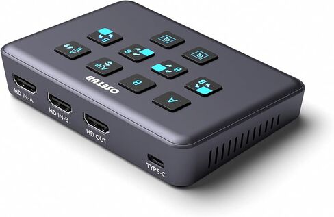 External Capture Card, Audio Video External Camera Capture Card Stream and Record in 1080P/60fps Compatible with Xbox Series X/S, PS5/PS4/Pro, Nintendo Switch on OBS, Zoom and PC/Mac in Kuwait