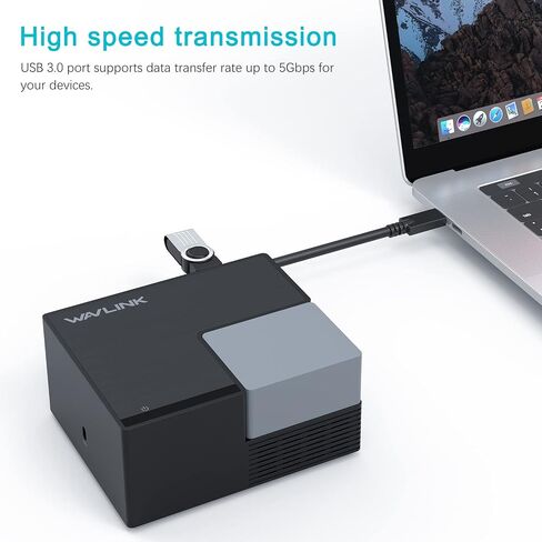 محطة إرساء USB C، WAVLINK USB C شاشة HDMI مزدوجة مع شحن 100 وات، USB C/USB 3.0 إلى HDMI مزدوج، إيثرنت، 4 USB 3.0، صوت لأجهزة MacOS وWindows، أجهزة الكمبيوتر المحمولة Dell/Surface/HP/Lenovo in Saudi Arabia