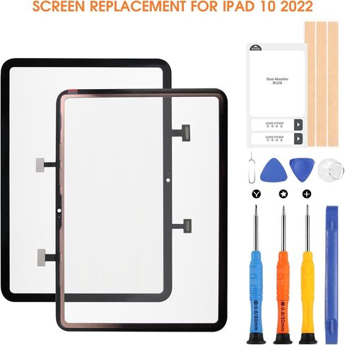 شاشة لمس لجهاز iPad 10 2022 محول رقمي بديل للشاشة A2696 A2757 A2777 شاشة لمس زجاجية لجهاز iPad 10th Gen 10.9 بوصة، مجموعات إصلاح كاملة (ليست شاشة LCD) in Saudi Arabia
