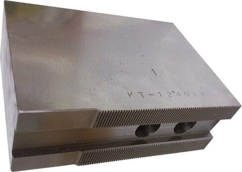KT-12408F فكوك ظرف مسطحة ناعمة من الفولاذ لظرف مخرطة CNC مقاس 12 بوصة، بطول 4 بوصات (مجموعة من 3 قطع) in Kuwait
