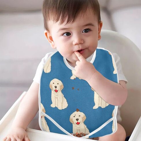 Baby Bibs for Baby Boy Girl Waterproof Feeding Bib Apron Cotton Food Eating Bib 2 Packs in Saudi Arabia