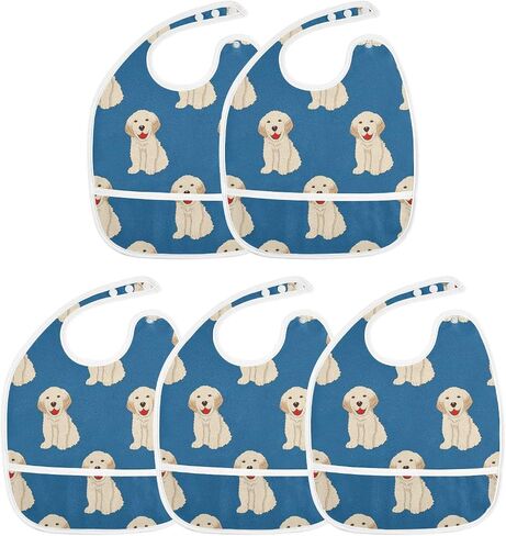 Baby Bibs for Baby Boy Girl Waterproof Feeding Bib Apron Cotton Food Eating Bib 2 Packs in Saudi Arabia