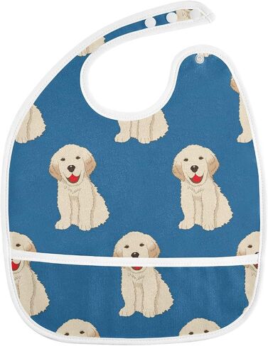 Baby Bibs for Baby Boy Girl Waterproof Feeding Bib Apron Cotton Food Eating Bib 2 Packs in Saudi Arabia