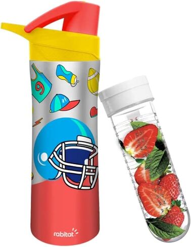 Nutri Lock Stainless Steel Insulated Sipper Bottle (Mad eye) in Saudi Arabia