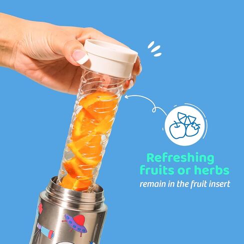 Nutri Lock Stainless Steel Insulated Sipper Bottle (Mad eye) in Saudi Arabia