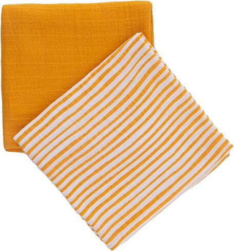 Muslin Baby Washcloths -%100 Organic Turkish Cotton - Natural Baby Wipes - Newborn Essentials Registry for Baby Boys Girls - Ultra Soft Absorbent - 10 Pack - 9" X 9" (Blue) in Saudi Arabia