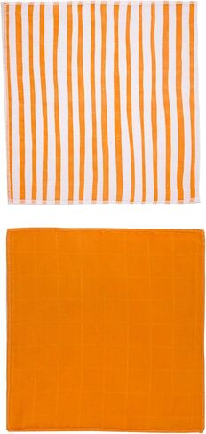 Muslin Baby Washcloths -%100 Organic Turkish Cotton - Natural Baby Wipes - Newborn Essentials Registry for Baby Boys Girls - Ultra Soft Absorbent - 10 Pack - 9" X 9" (Blue) in Saudi Arabia
