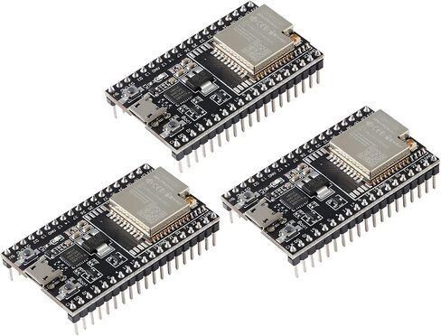 لوحة تطوير ESP32-DevKitC، لوحة تطوير ESP32 مجهزة بوحدة WROOM-32U، وحدة واي فاي بلوتوث مدمجة، واجهة المعالج الدقيق SPI I2C I2S مناسبة لـ Arduino WiFi (3 قطع) in Saudi Arabia