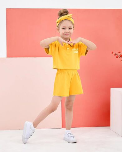 nilikastta Toddler Girl Clothes Baby Girls Outfits Summer Floral Print Shirt+Shorts+Headband 3pcs Baby Clothing 1 2 3 4 5 T in Saudi Arabia