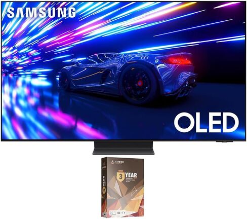 تلفزيون سامسونج الذكي QN55S95DAFXZA مقاس 55 بوصة OLED 4K مع تقنية Dolby Atmos وخطة حماية العنبر لمدة عامين (2024) in Saudi Arabia