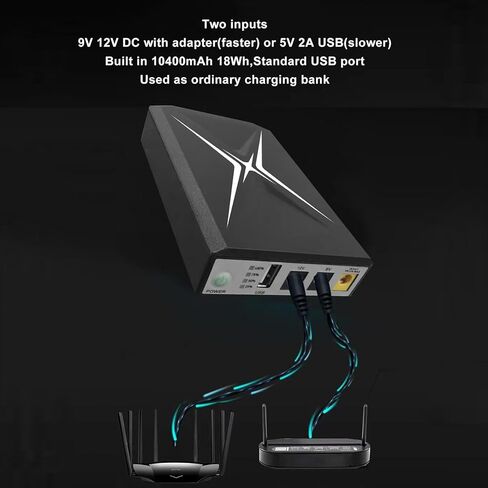 بطارية UPS، إمداد احتياطي لجهاز توجيه كاميرا الأمان بقدرة 10400 مللي أمبير في الساعة طاقة غير منقطعة in Saudi Arabia