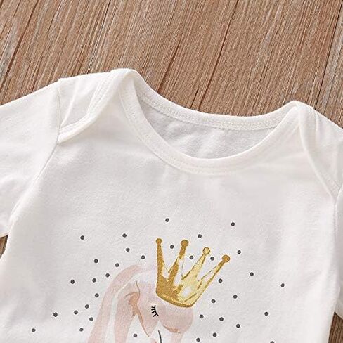 Baby Girl Clothes Ruffle Romper Floral Pant Headband Set Newborn Infant Fall Outfits 0-18M in Saudi Arabia