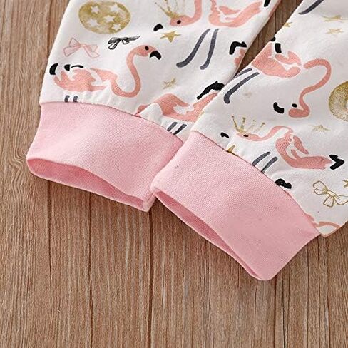 Baby Girl Clothes Ruffle Romper Floral Pant Headband Set Newborn Infant Fall Outfits 0-18M in Saudi Arabia