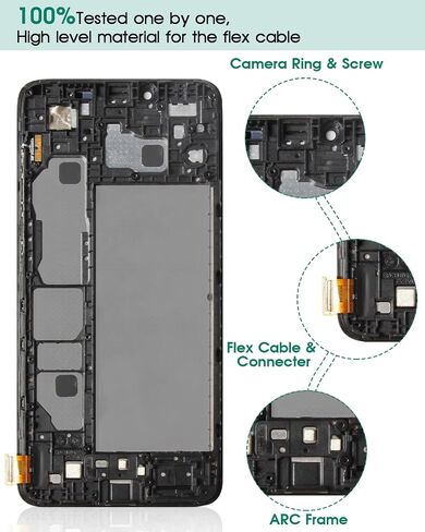 لاستبدال شاشة TCL Ion X لـ TCL Ion X T430W LCD طقم إصلاح محول الأرقام لشاشة TCL T607DL التي تعمل باللمس مع إطار أسود in Saudi Arabia