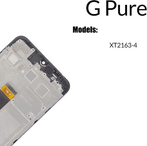 بديل لشاشة Motorola Moto G Pure LCD مع إطار لجهاز Moto G Pure XT2163 XT2163DL XT2163-4 شاشة LCD تعمل باللمس مع مجموعة إصلاح (أسود مع إطار) in Saudi Arabia