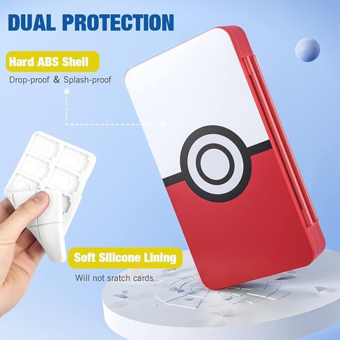 MoKo 48 Game Card Case Compatible with Nintendo Switch OLED 2021/Switch/Switch Lite, Switch Games Holder Case for 48 Switch Game Card & 24 SD Card, Slim & Portable Game Card Storage Box in Saudi Arabia