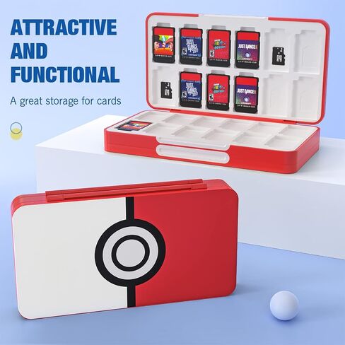 MoKo 48 Game Card Case Compatible with Nintendo Switch OLED 2021/Switch/Switch Lite, Switch Games Holder Case for 48 Switch Game Card & 24 SD Card, Slim & Portable Game Card Storage Box in Saudi Arabia