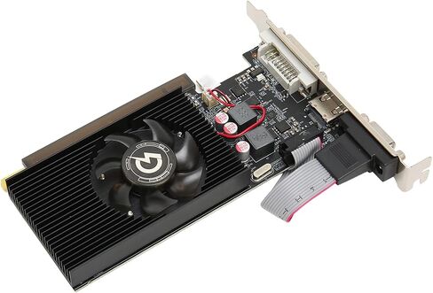 بطاقة رسومات Yunseity GT710، بطاقات رسومات ألعاب الكمبيوتر 4 جيجابايت 64 بت GDDR3 مع مروحة تبريد، ساعة وحدة معالجة الرسومات 954/1334 ميجاهرتز، دعم VGA DVI، بطاقة رسومات فيديو PCI Express 2.0 in Kuwait