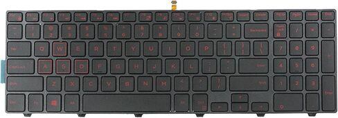 لوحة مفاتيح Lefix استبدال خلفية (مع إطار) لـ Dell Inspiron 15 3541 3542 3543 3551 3558 3559 5000 5542 5545 5547 5548 5551 5555 5552 5557 5558 5559 و 17 5000 (العمل الوحيد في النماذج الخلفية) in Saudi Arabia