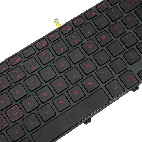 لوحة مفاتيح Lefix استبدال خلفية (مع إطار) لـ Dell Inspiron 15 3541 3542 3543 3551 3558 3559 5000 5542 5545 5547 5548 5551 5555 5552 5557 5558 5559 و 17 5000 (العمل الوحيد في النماذج الخلفية) in Saudi Arabia