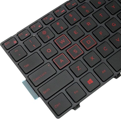 لوحة مفاتيح Lefix استبدال خلفية (مع إطار) لـ Dell Inspiron 15 3541 3542 3543 3551 3558 3559 5000 5542 5545 5547 5548 5551 5555 5552 5557 5558 5559 و 17 5000 (العمل الوحيد في النماذج الخلفية) in Saudi Arabia