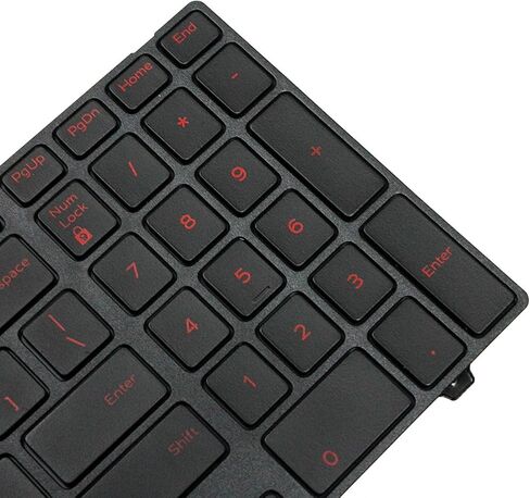 لوحة مفاتيح Lefix استبدال خلفية (مع إطار) لـ Dell Inspiron 15 3541 3542 3543 3551 3558 3559 5000 5542 5545 5547 5548 5551 5555 5552 5557 5558 5559 و 17 5000 (العمل الوحيد في النماذج الخلفية) in Saudi Arabia